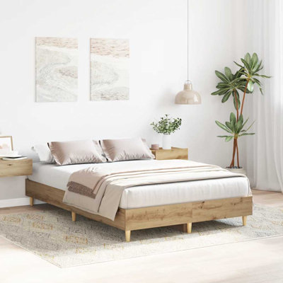 Bed Frame No Mattress Engineered Wood