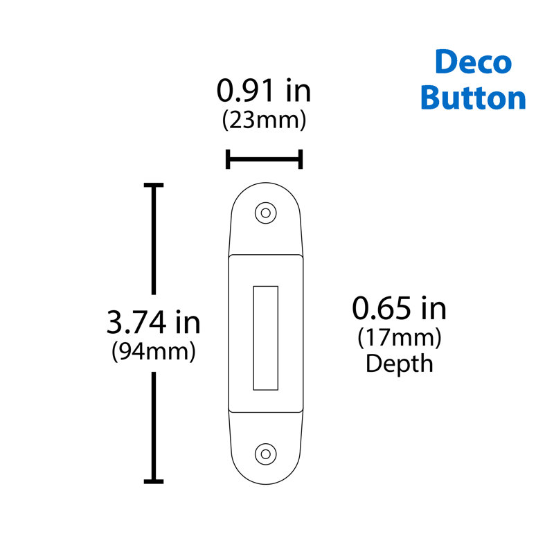 White and Black Modern Wired Doorbell Chime Kit