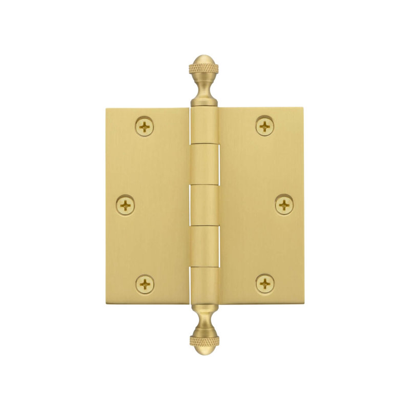 Charnière de porte simple à billes H 3,5 po x l 3,5 po