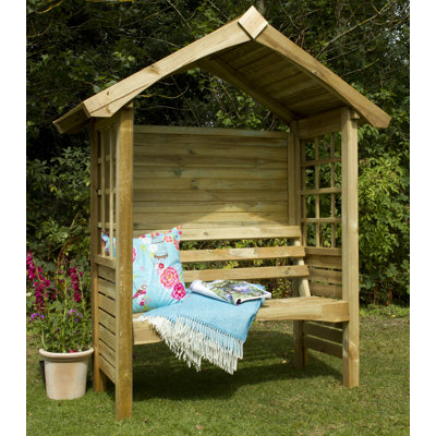 Solid Wood Pine Outdoor Bench