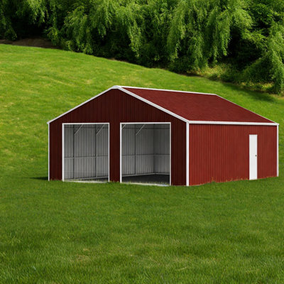 Remises de rangement en acier durable, grand design industriel, parfait pour un usage domestique