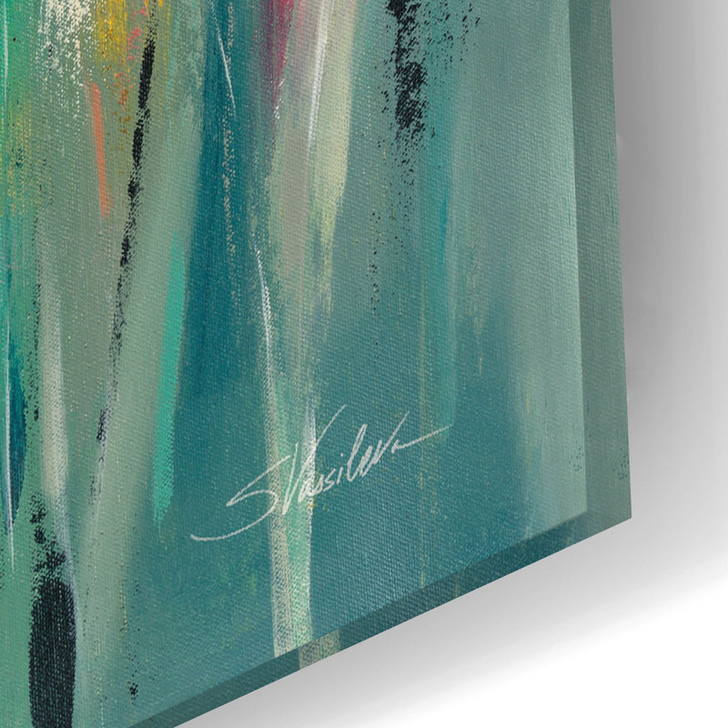  'Summer Garden Joy' by Silvia Vassileva Acrylic Glass Wall Art, 16" x 12", H 16 po x l 24 po x P 0,2 po