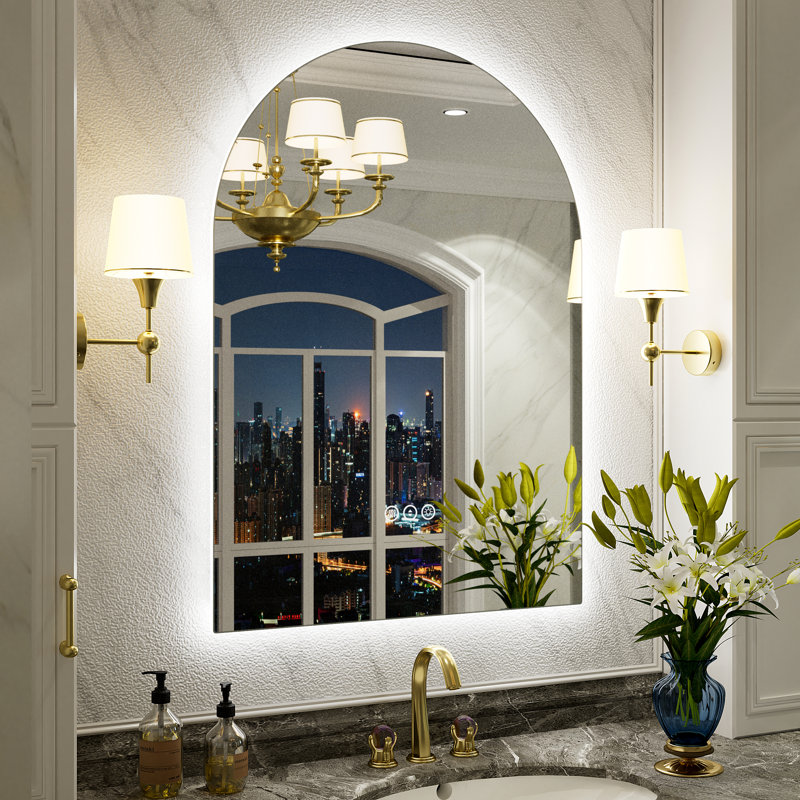 Aevar UL Certified LED Anti-Fog Tempered Glass Bathroom/Vanity Mirror with 3-Year Warranty, 28" x 20"