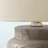 Mara Standard Metal Table Lamp Taupe Resin and Ivory Shade, 16.87'' H X 9.25'' W X 9.25'' D
