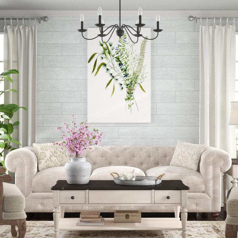 Green Bouquet I by Melissa Wang - Painting on Canvas, 122cm H x 81cm W, Wrapped Canvas