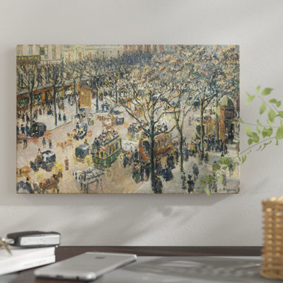 " Boulevard Des Italiens, Morning, Sunlight, 1897 " by Camille Pissarro