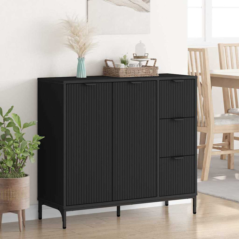 89.5cm Sideboard, Black