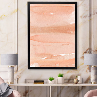 Impression abstraite rose et orange - reproduction sur toile