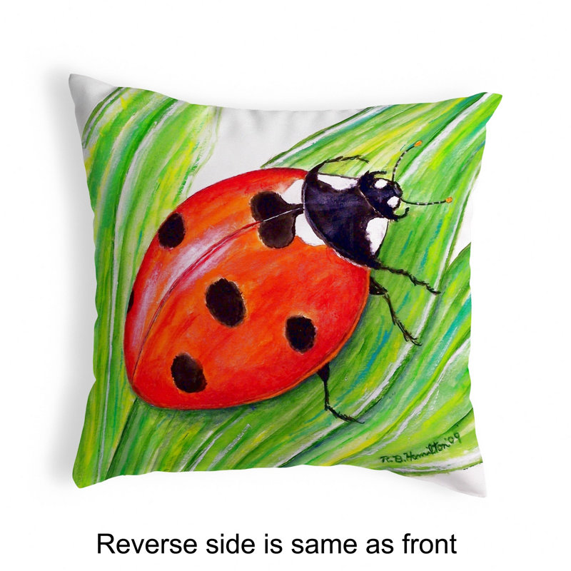  Ladybug Indoor / Outdoor Rectangular Throw Pillow