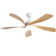 Damecia 52'' Modern Ceiling Fan with LED Light and Remote Control