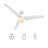 52" Smart Ceiling Fan With Remote, Light Kit Included Works With Google Assistant And Amazon Alexa,Siri Shortcut.-654977783