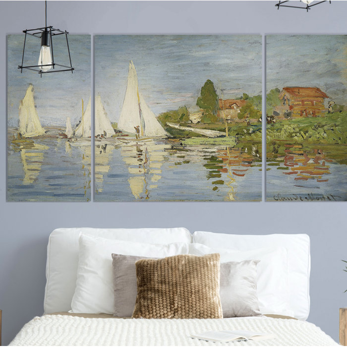 Highland Dunes Chapelton At Argenteuil On Canvas 3 Pieces by Claude ...