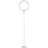 Eclipse 79 in. Industrial 2-Light 3-Way Dimming LED Floor Lamp with 2 Height Adjustable Heads