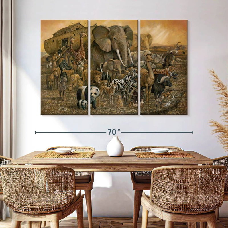 Noah's Ark, 42" H x 65" W
