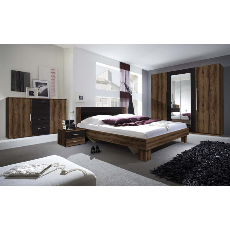 Santa Rosa 132cm Sideboard, Core walnut red and black