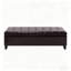 Banc de style contemporain, banc capitonné, banc de rangement pour repose-pieds