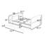 Lit de jour double en bois avec port USB, bureau et lit gigogne-1622513450