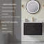 Meuble-lavabo mural simple flottant 30 po avec lavabo en céramique