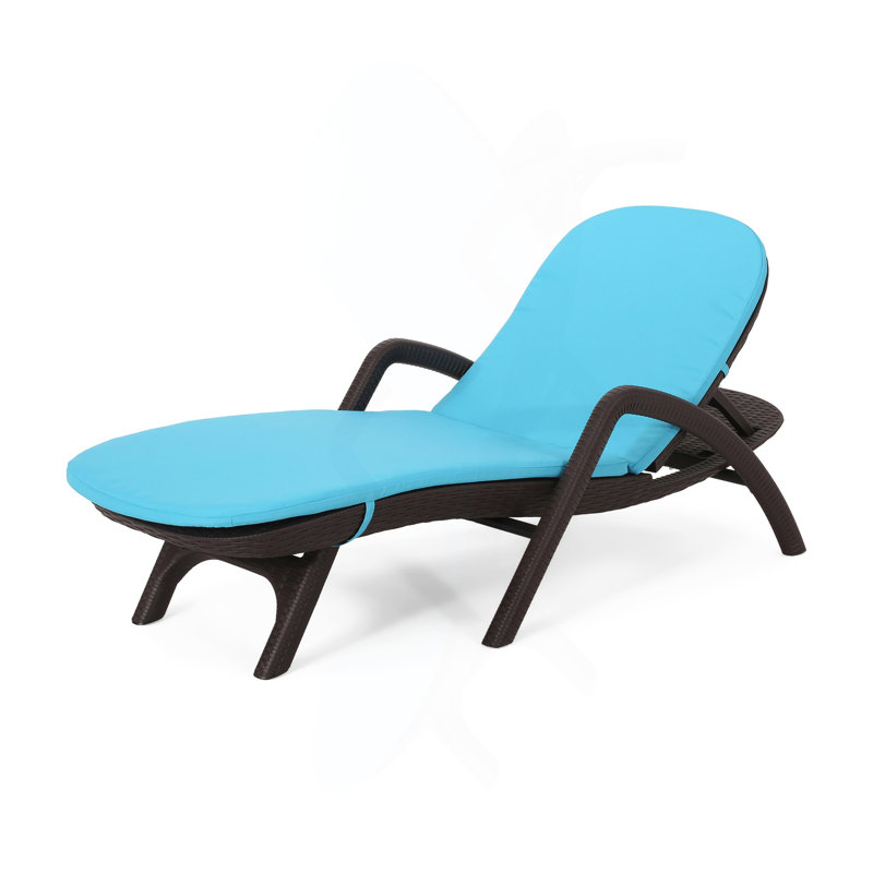 FAUTEUIL DE CHAISE MIKAEL AVEC COUSSIN, Bleu