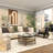 The Novogratz Polyester Geometric Living Room Framed Wall Art with Tan Layered Arches
