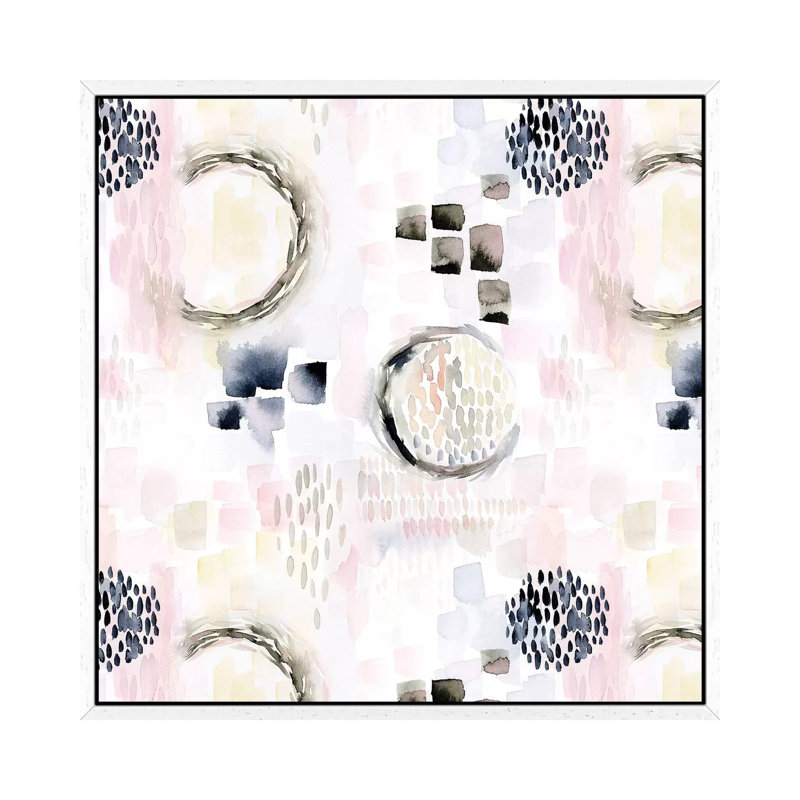 Surrender V by Stephanie Ryan - Painting on Canvas, White Floater Framed, 45.72cm H x 45.72cm W x 3.81cm D