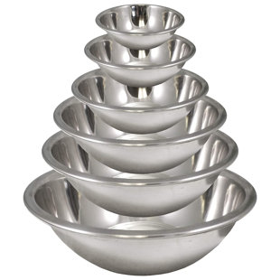 Stainless Steel 6 Piece Nested Mixing Bowl Set (Set of 6)