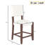 De 4 chaises de bar de style Mid-Century avec dossier, revêtues de lin, pattes à griffer, douces et confortables pour les tabourets rembourrés à long terme, repose-pieds pour la cuisine-118897226