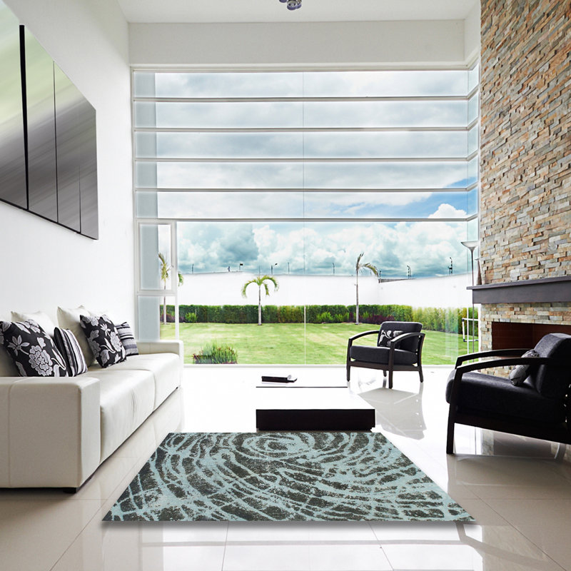 Abstract Indoor Rug, Square 8'