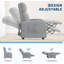Fauteuil inclinable pour adultes, dossier haut, coussin épais, avec poche latérale-1473525737