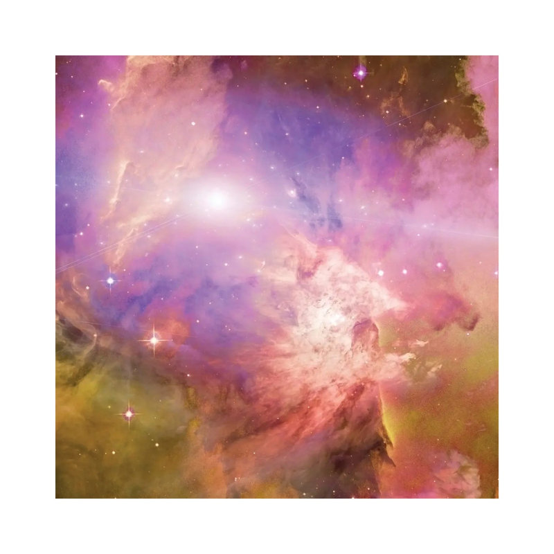 3D Rendering Of Vivid Nebula In Galactic Space by Bruce Rolff - Wrapped Canvas Print, 45.72 cm H x 45.72 cm W x 3.175 cm D