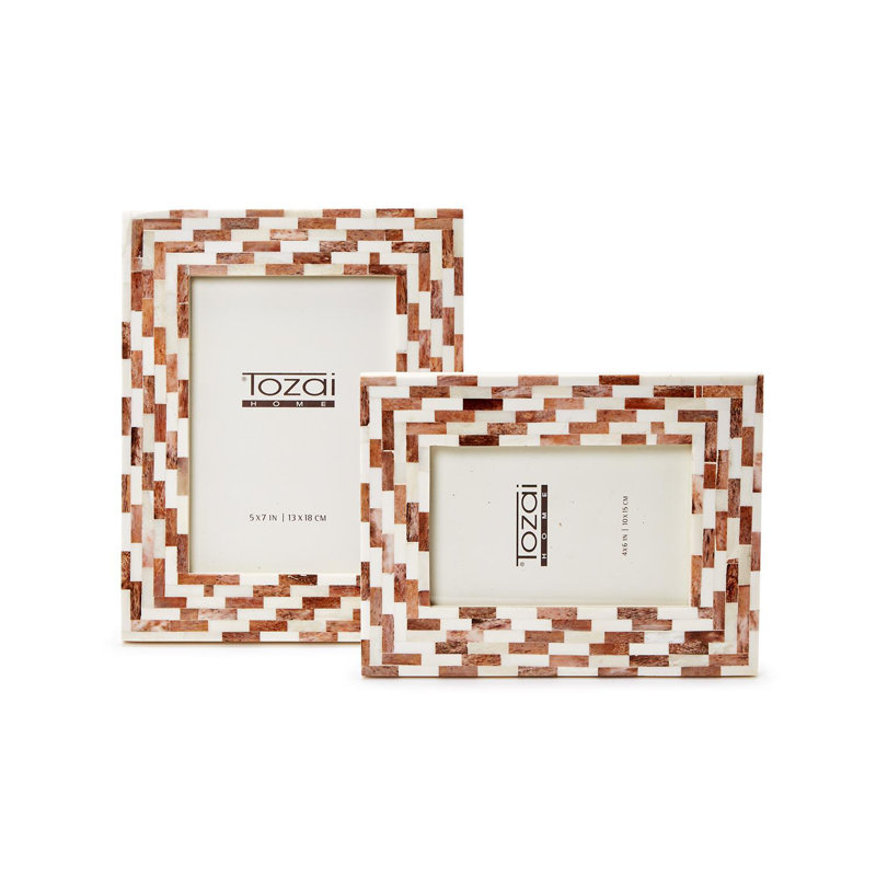 Set Of 2 Mosaic Photo Frame
