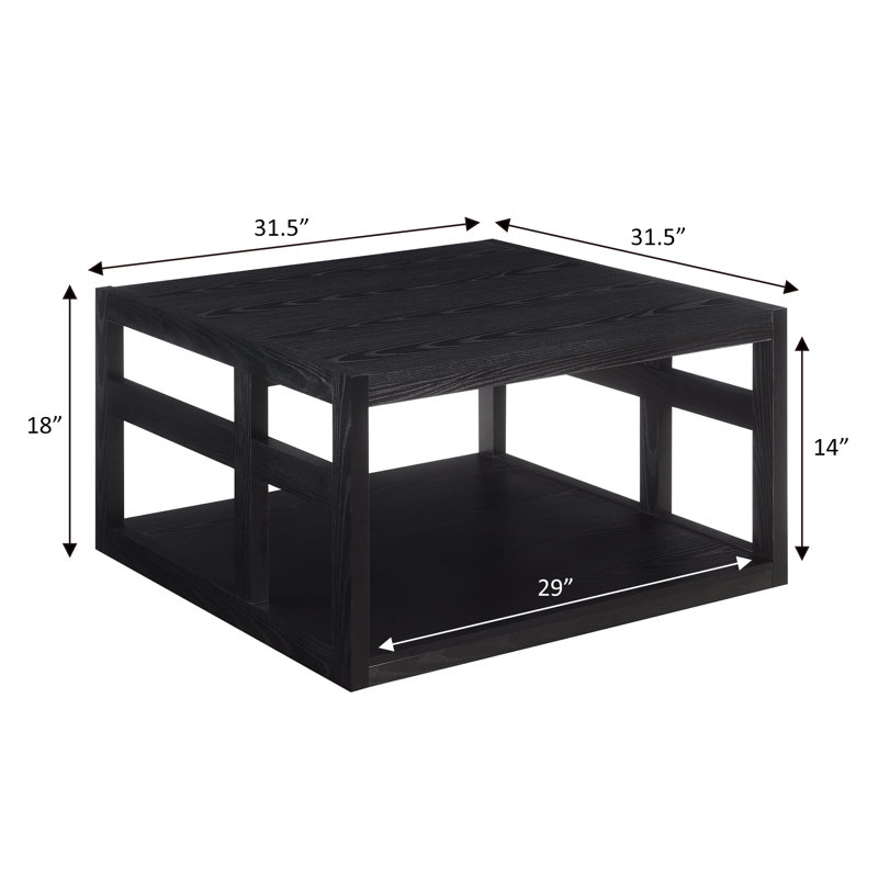 Table basse Gossett, Noir, noir, noir, noir