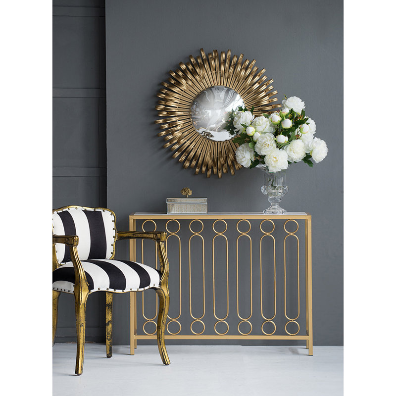Wilkish Iron Sunburst Wall Mirror