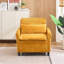 Fauteuil confortable jaune pour petit appartement avec chambre à coucher Balcon Petit canapé-lit Petit canapé avec coussin