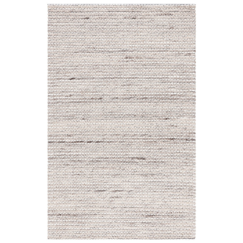 Wynne Hand Woven Wool Striped Rug, Rectangle 5' x 8'