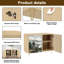 Buffet Buffet avec rangement Tranquil Pine Woodland avec 2 portes pour le salon et la cuisine