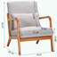 Chaise d'appoint Mid-Century moderne avec structure en bois d'hévéa-94198358-94198352
