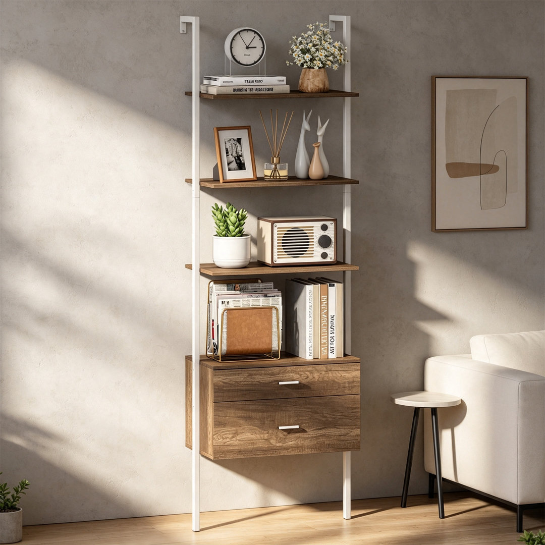184cm H x 60cm W Metal Bookcase