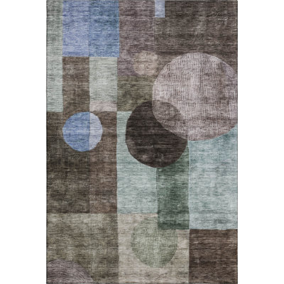 Premium Machine Washable Konopka AMF1114 Geometric Rug