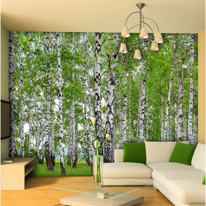 Murale l 11,8 pi x l 106 po bouleau forest Oakridge