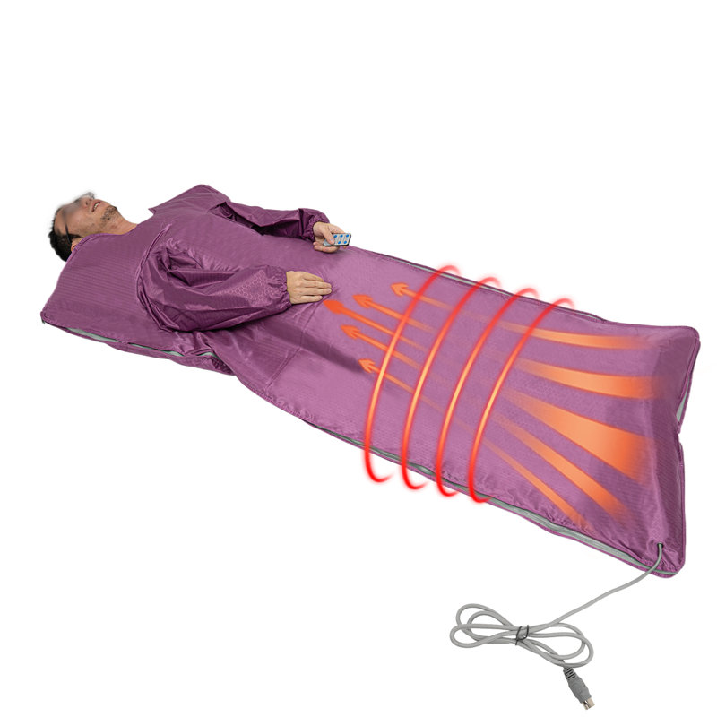 Lomana Indoor Portable Traditional Steam Sauna with Remote Control, Purple