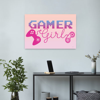 Art contemporain abstrait Gamer Girl