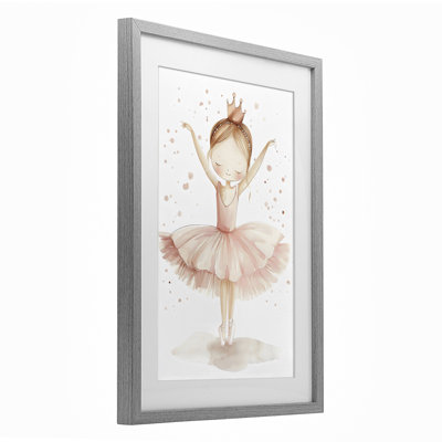 «Sweet Pink Tutu», reproduction encadrée sous verre, design by Creative Studio