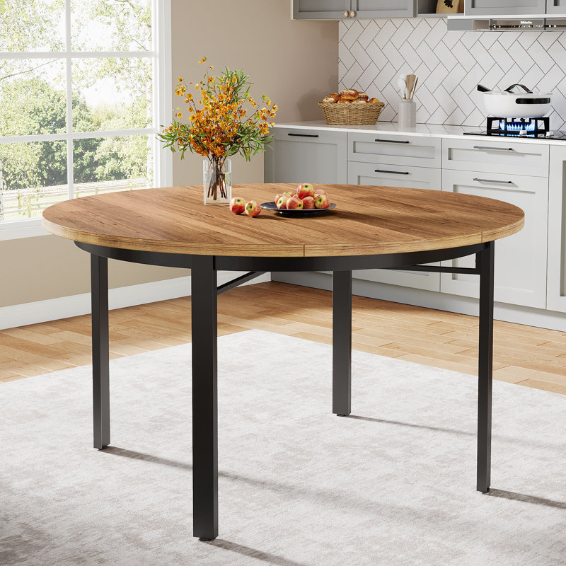 Round Metal Base Dining Table