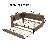 Full Size Wood Daybed With Trundle And Storage Shelves-480890585