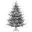 Arbre de Noël artificiel 7,5 pi avec base en métal pliable