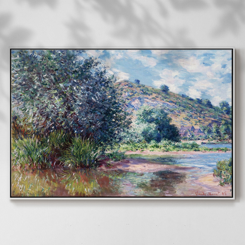 Paysage au port sur toile, H 25 po x l 17 po x P 2 po, Blanc
