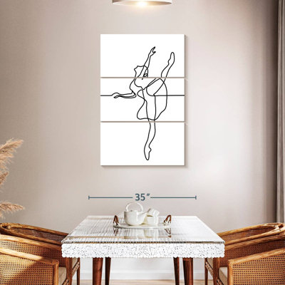 Enn One Line Ballerina Dancer