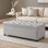 50" Storage Ottoman Bench Tufted With Storage For Living Room, Light Grey