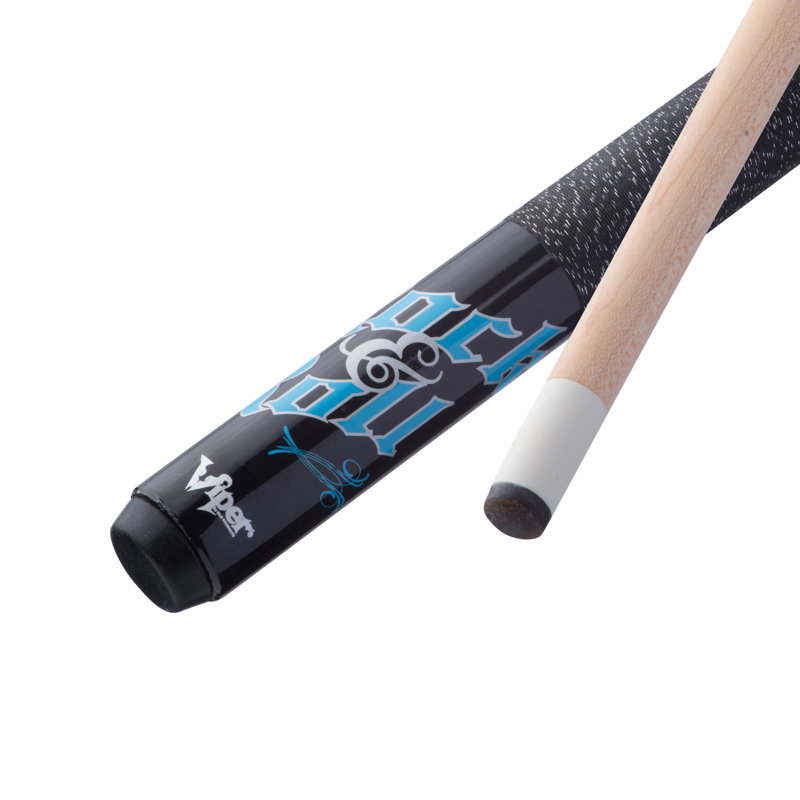 Viper 31'' Black Maple Junior Billiard Cue with Rock & Roll Graphics